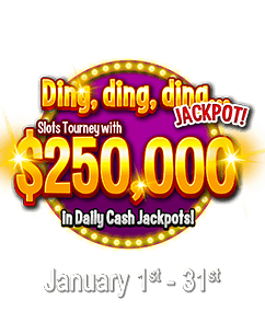 $250,000 in Daily Cash Jackpots + Weekly Casino Tournament – 2021